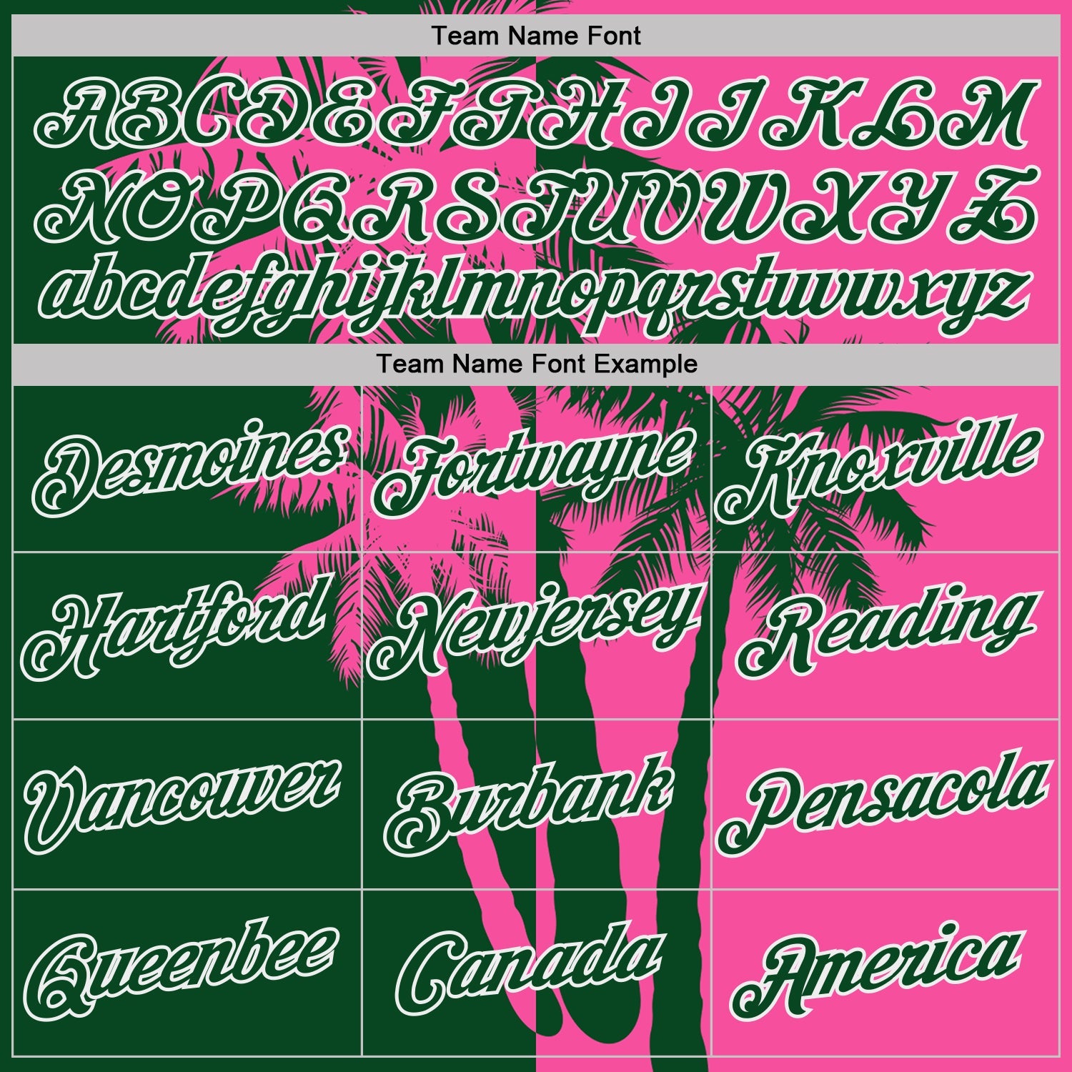 Custom Pink Green-White Hawaii Tropical Coastal Palm Trees Performance T-Shirt