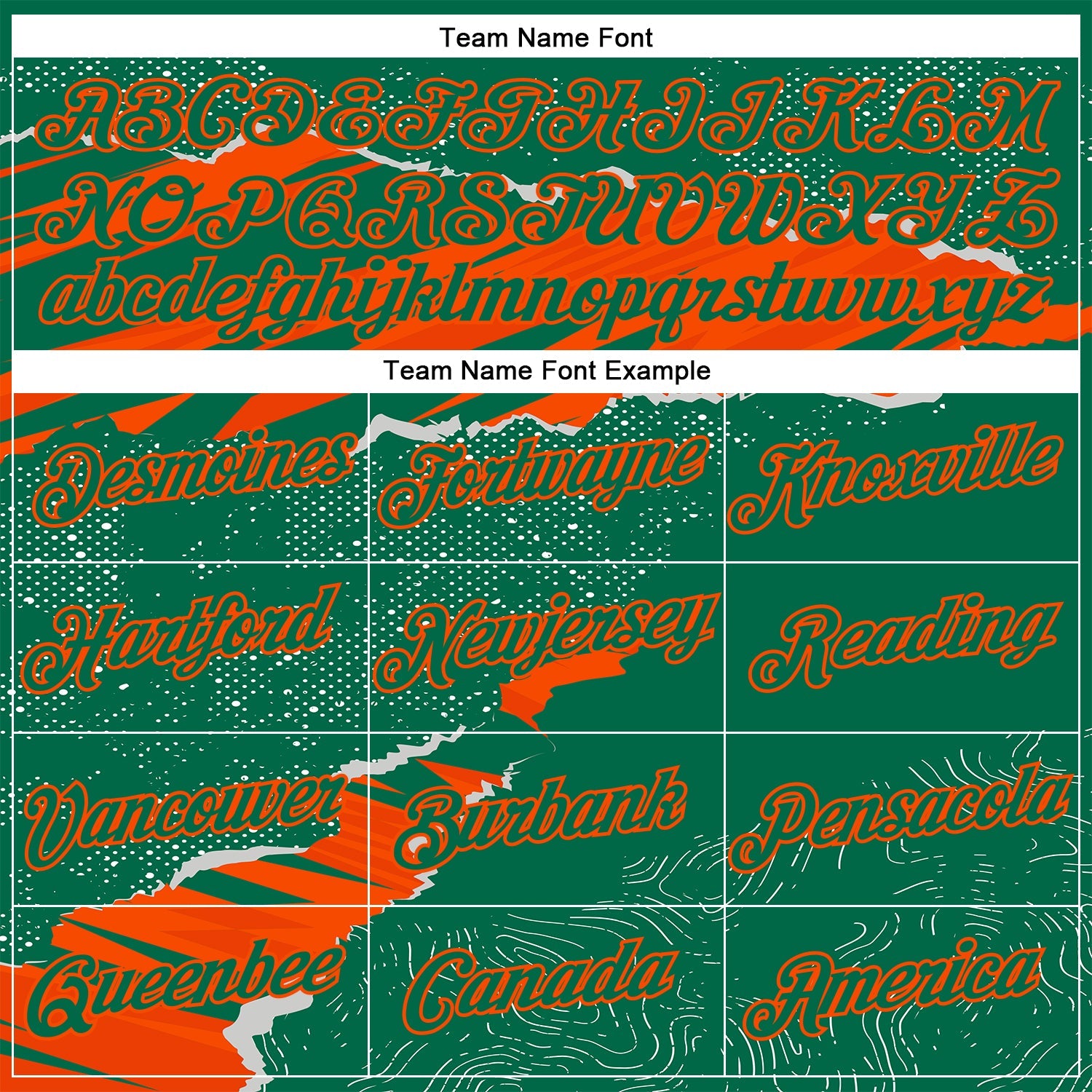 Custom Stitched Kelly Green Orange 3D Pattern Design Torn Paper Style Sports Pullover Sweatshirt Hoodie