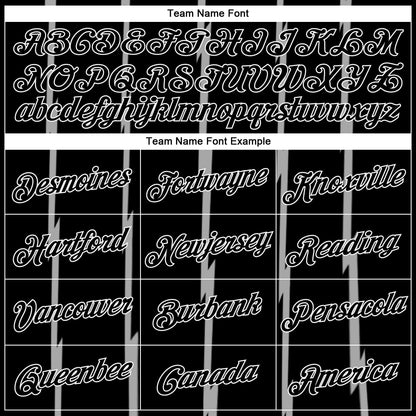 Custom Black White Lines Authentic City Edition Basketball Jersey