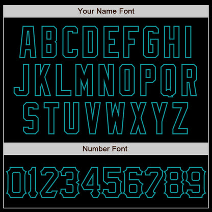 Custom Black Teal 3D Pattern Design Abstract Splatter Grunge Art Authentic Baseball Jersey