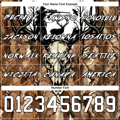Custom Camo White-Black 3D Gun Hunter Deer Hunting Sports Pullover Sweatshirt Hoodie