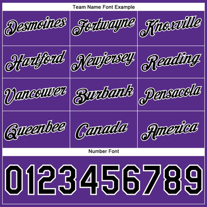 Custom Stitched Purple Black-White Funny Christmas 3D Sports Pullover Sweatshirt Hoodie