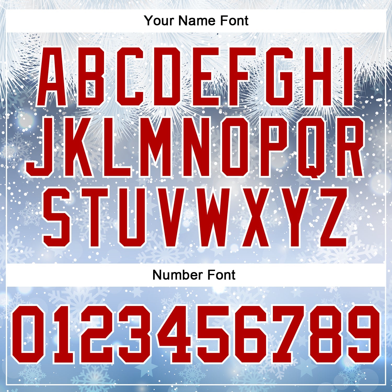 Custom Stitched Light Blue Red-White Christmas Snowflakes 3D Sports Pullover Sweatshirt Hoodie