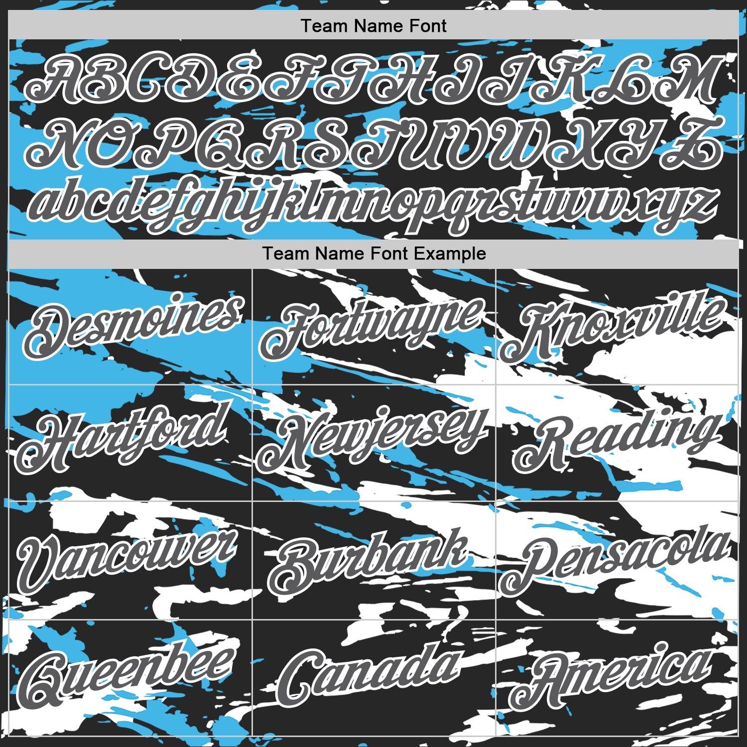 Custom Black Steel Gray-Sky Blue 3D Esports Performance T-Shirt