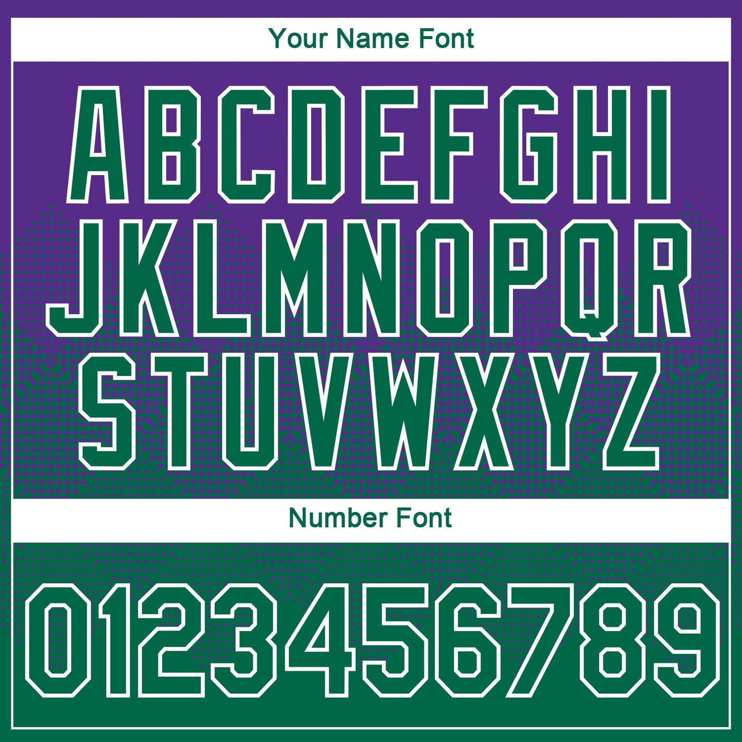 Custom Purple Kelly Green-White 3D Pattern Design Gradient Square Shapes Performance T-Shirt