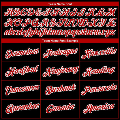 Custom Black Red-White 3D Pattern Design Gradient Style Twinkle Star Performance T-Shirt