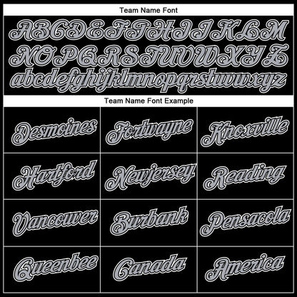 Custom Black Gray-White 3D Pattern Design Gradient Style Twinkle Star Performance T-Shirt