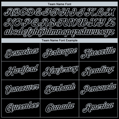 Custom Black Silver 3D Oakland City Edition Fade Fashion Performance T-Shirt