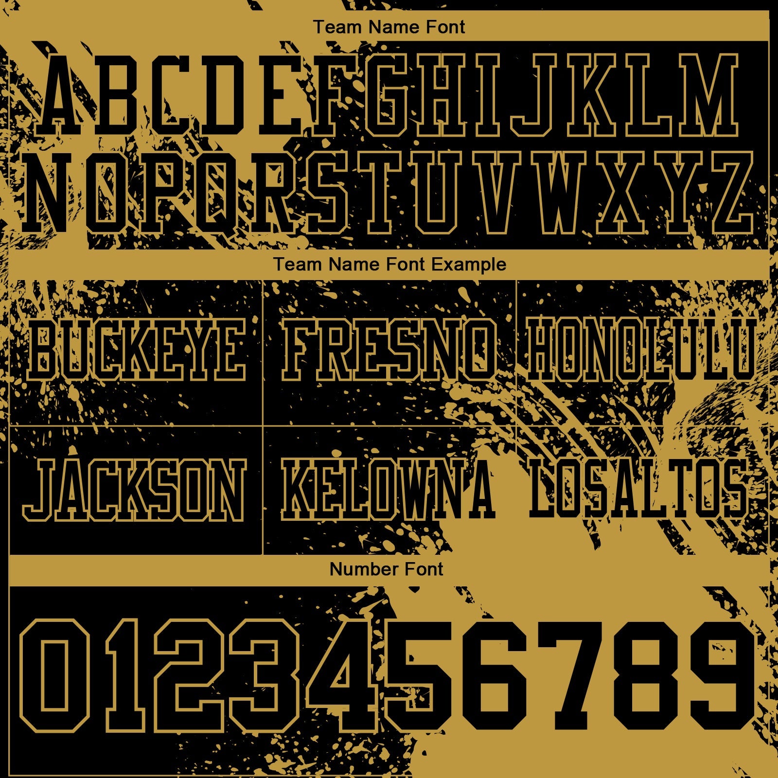 Custom Black Old Gold 3D Pattern Abstract Brush Stroke Authentic Football Jersey