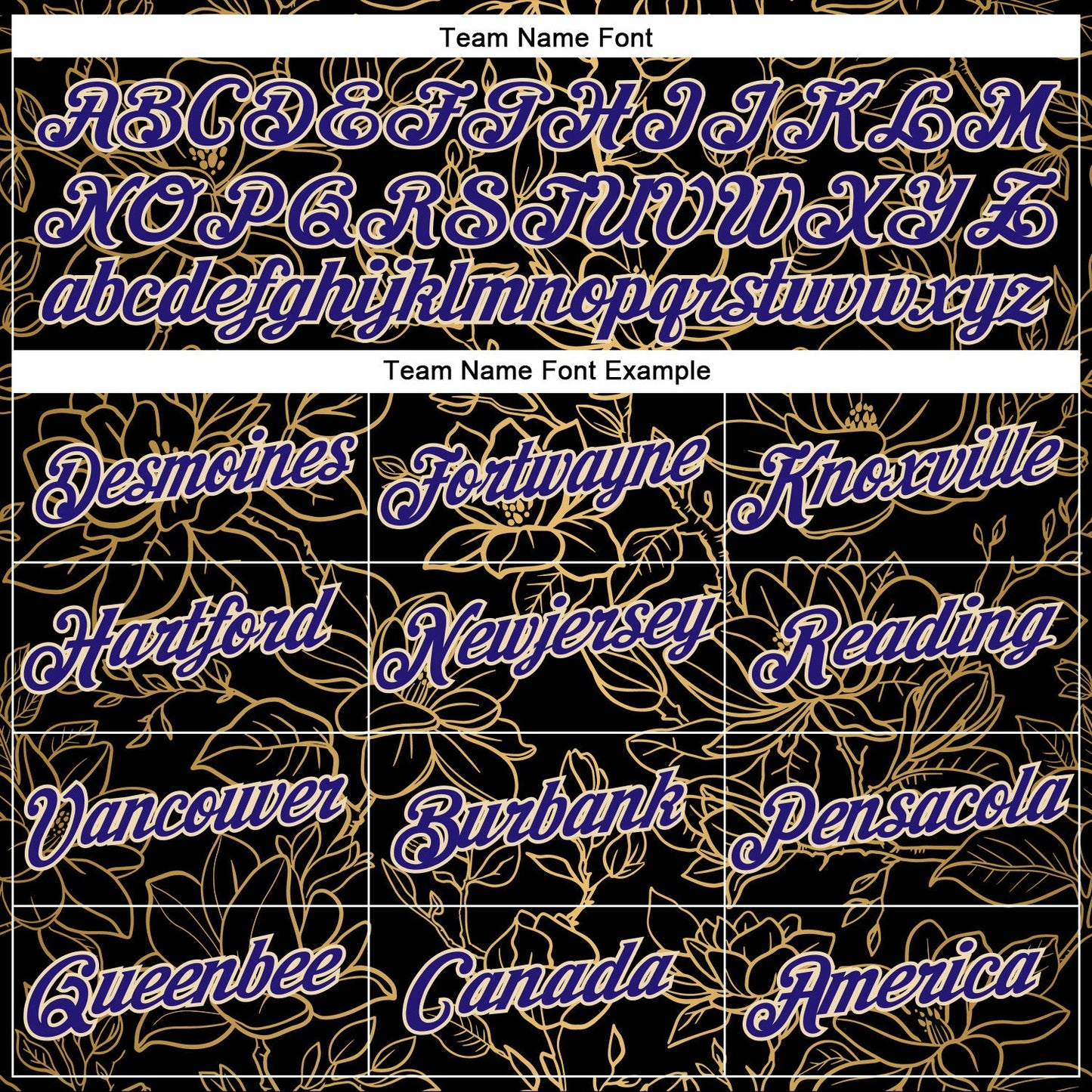 Custom Stitched Black Dark Purple-Cream 3D Pattern Design Golden Subtle Floral Sports Pullover Sweatshirt Hoodie
