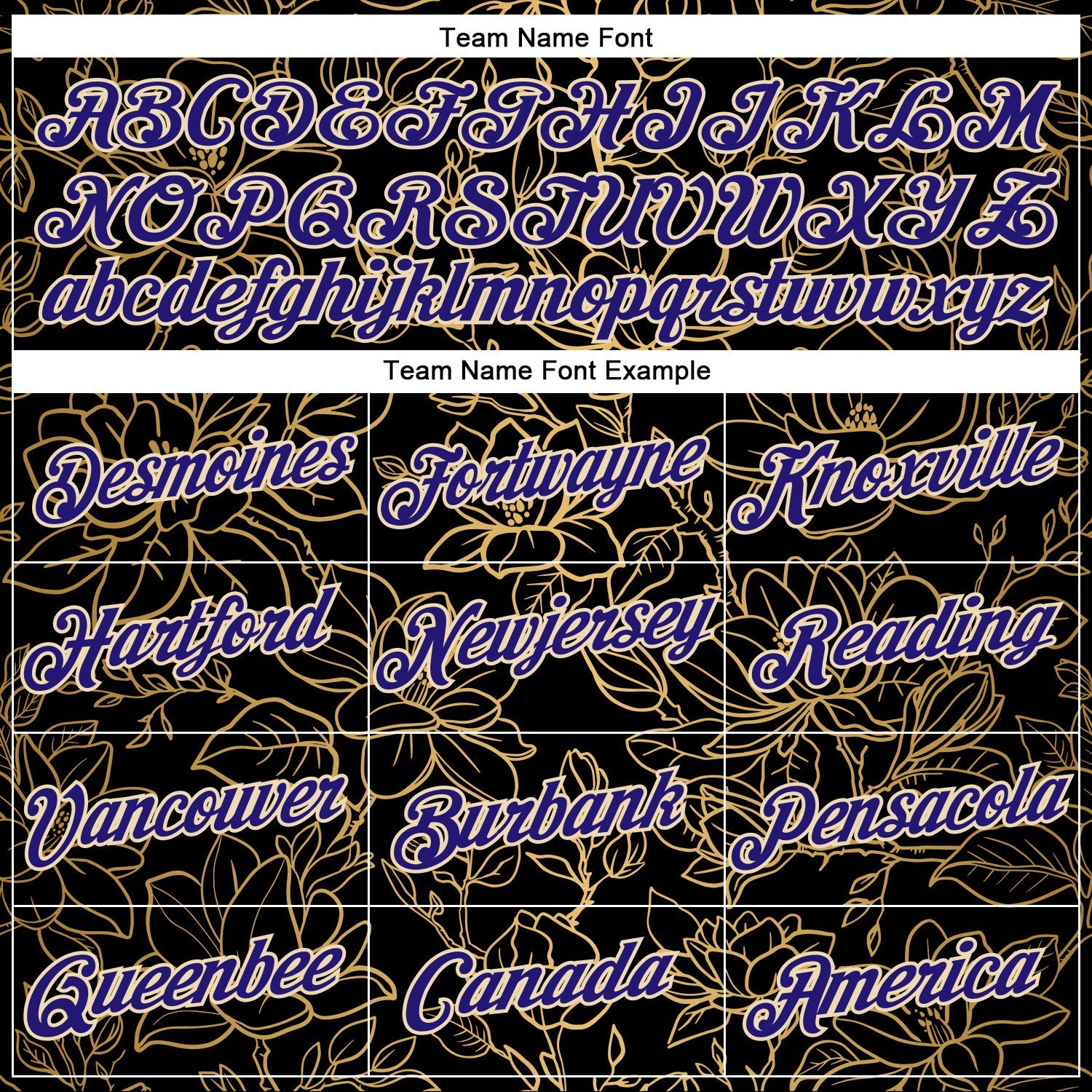 Custom Stitched Black Dark Purple-Cream 3D Pattern Design Golden Subtle Floral Sports Pullover Sweatshirt Hoodie