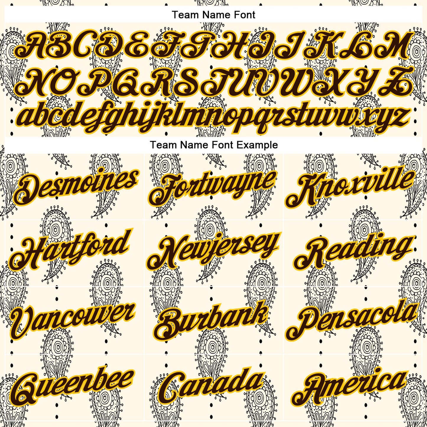 Custom Stitched Cream Brown-Yellow 3D Pattern Design Ethnic Paisley Floral Bandana Sports Pullover Sweatshirt Hoodie