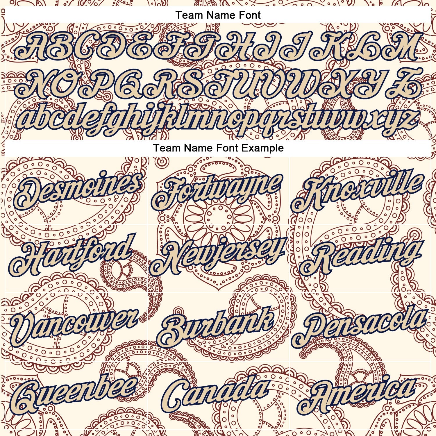 Custom Stitched Cream City Cream-Navy 3D Pattern Design Ethnic Paisley Floral Bandana Sports Pullover Sweatshirt Hoodie