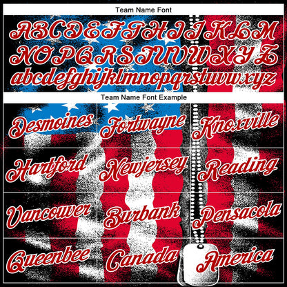 Custom Stitched Black Royal Red-White 3D American Flag Retro Distressed Zip Grunge Sports Pullover Sweatshirt Hoodie