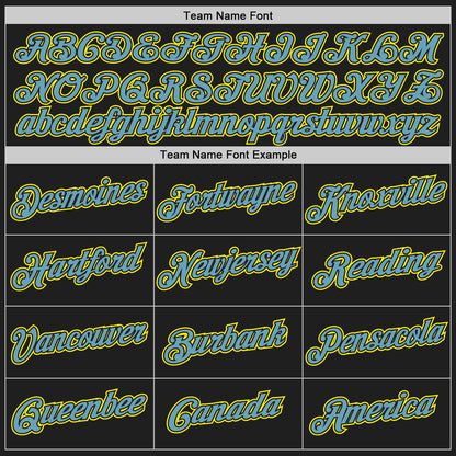 Custom Stitched Black Shadow Blue-Light Yellow 3D Pattern Design Abstract Brush Stroke Sports Pullover Sweatshirt Hoodie
