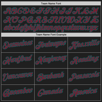 Custom Stitched Black Crimson-Teal 3D Pattern Design Abstract Brush Stroke Sports Pullover Sweatshirt Hoodie
