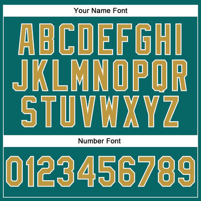 Custom Stitched Teal Old Gold-White 3D Pattern Design Abstract Brush Stroke Sports Pullover Sweatshirt Hoodie