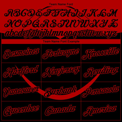 Custom Stitched Black Red 3D Pattern Design Line Sports Pullover Sweatshirt Hoodie