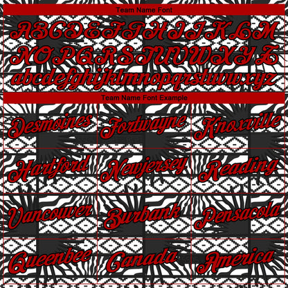 Custom Stitched Black Red-White 3D Pattern Design Geometric Shape Sports Pullover Sweatshirt Hoodie