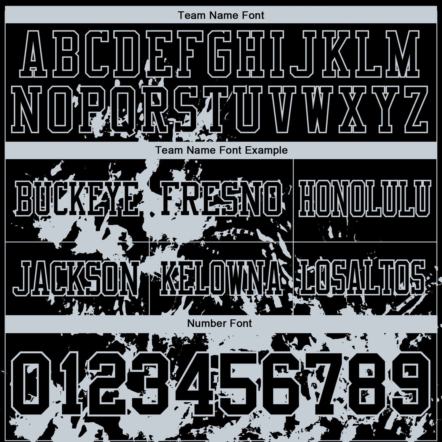 Custom Black Silver 3D Pattern Splash Authentic Football Jersey