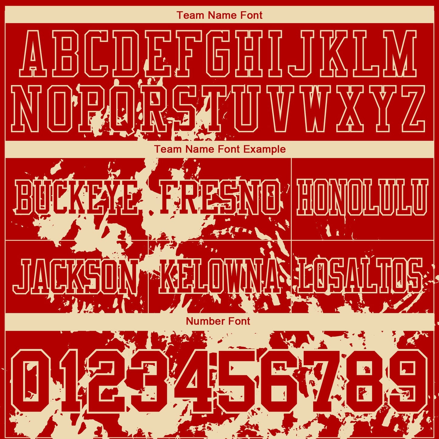 Custom Red Cream 3D Pattern Splash Authentic Football Jersey