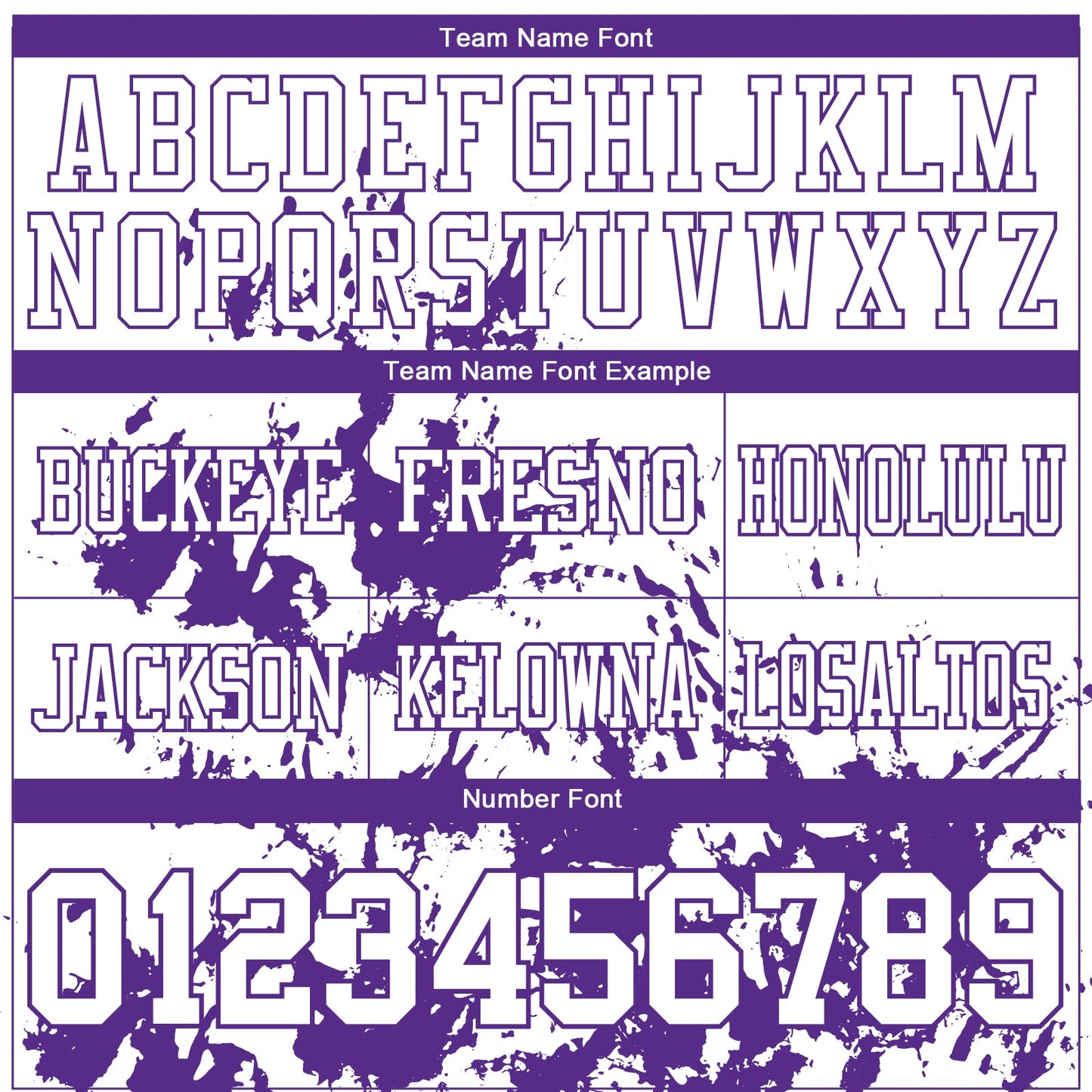 Custom White Purple 3D Pattern Splash Authentic Football Jersey