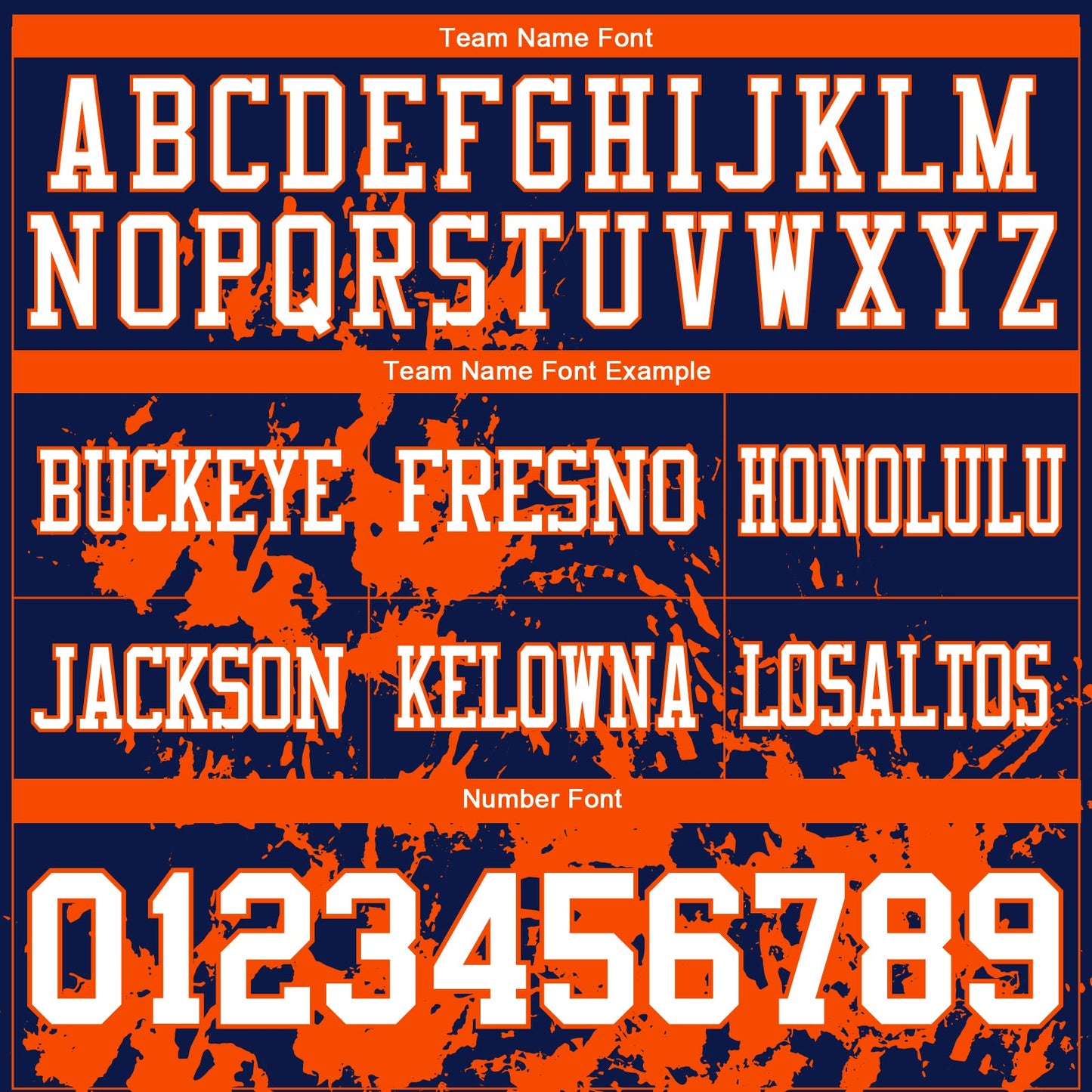 Custom Navy White-Orange 3D Pattern Splash Authentic Football Jersey