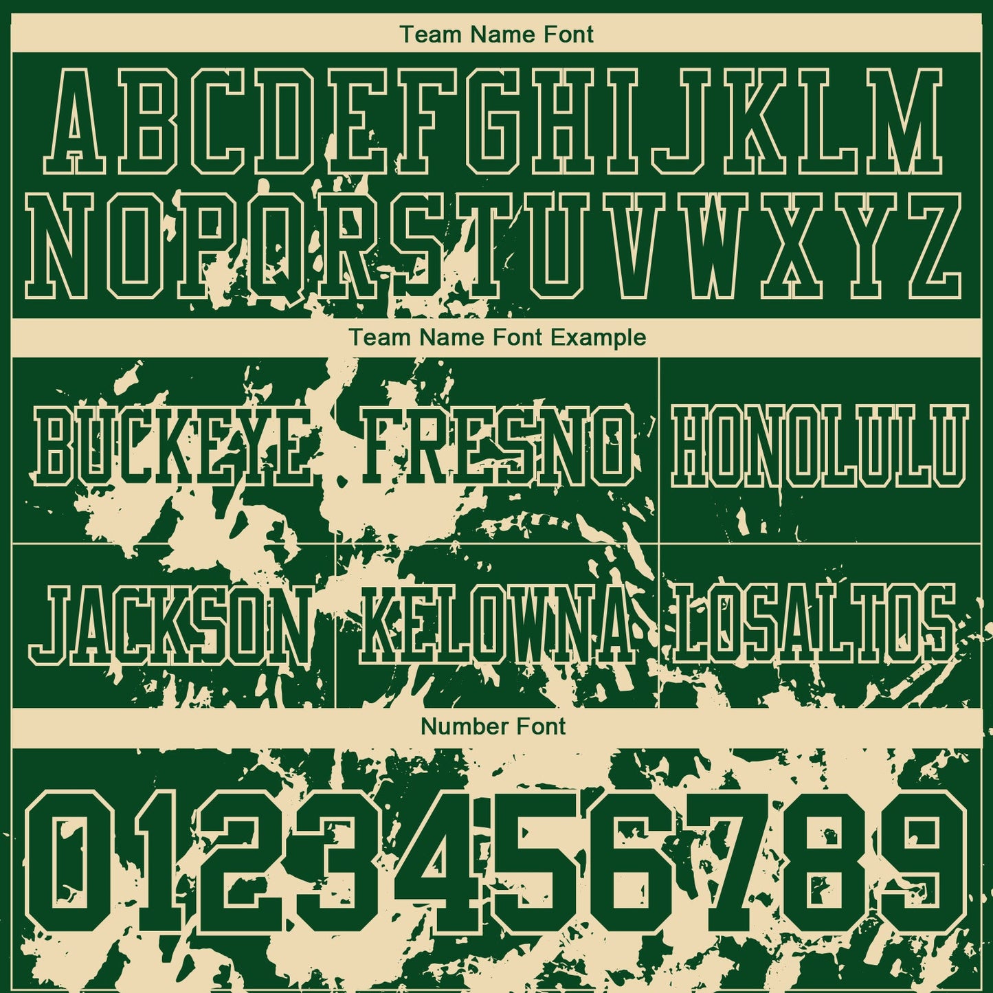Custom Green Cream 3D Pattern Splash Authentic Football Jersey