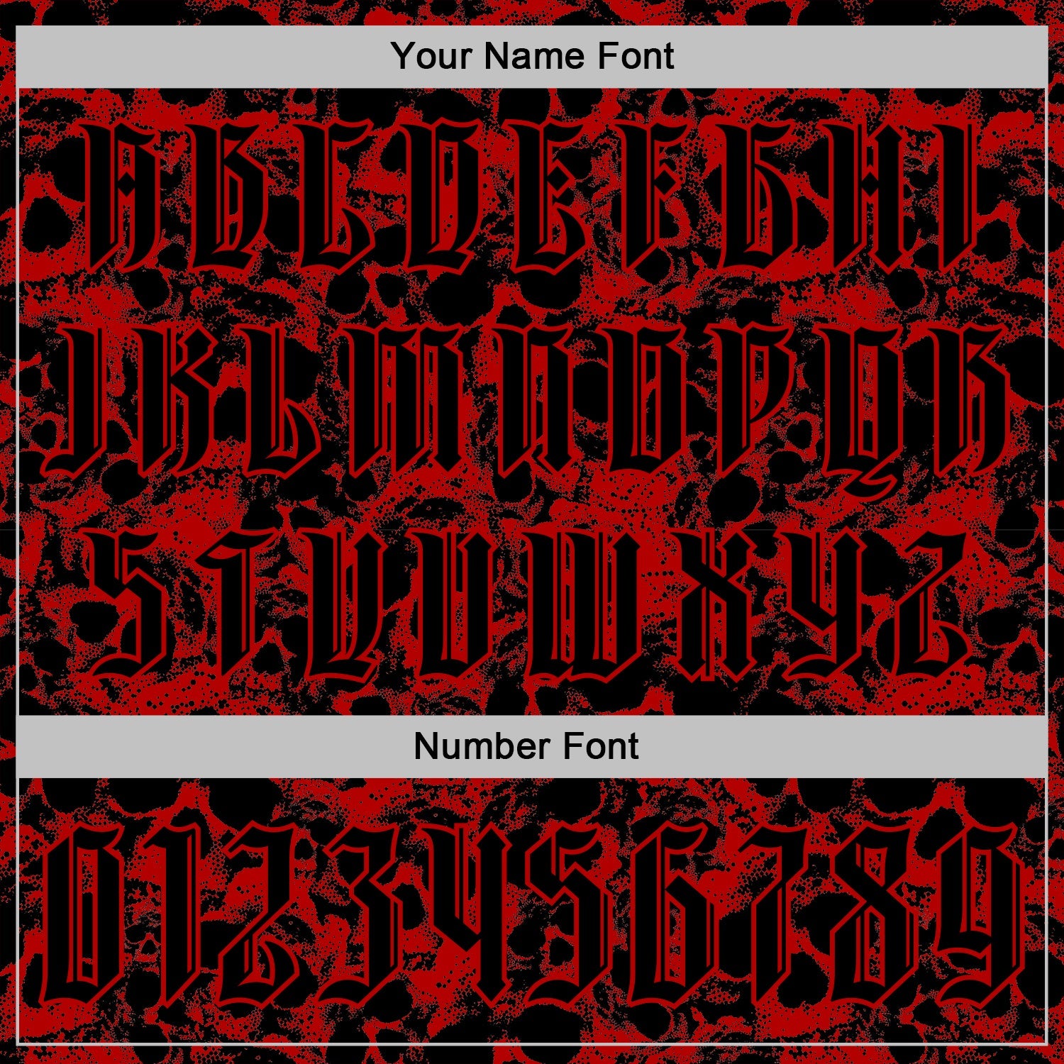 Custom Red Black 3D Skull Gothic Vintage Sports Pullover Sweatshirt Hoodie