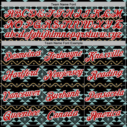 Custom Stitched Black Red-White 3D Pattern Design Tribal Ethnic Native American Sports Pullover Sweatshirt Hoodie