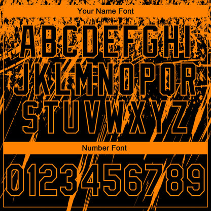 Custom Stitched Black Bay Orange 3D Pattern Design Splash Grunge Art Sports Pullover Sweatshirt Hoodie