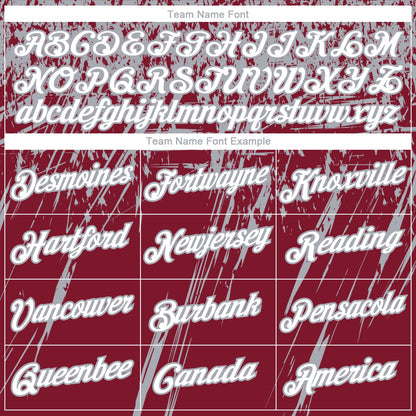 Custom Stitched Crimson White-Gray 3D Pattern Design Splash Grunge Art Sports Pullover Sweatshirt Hoodie