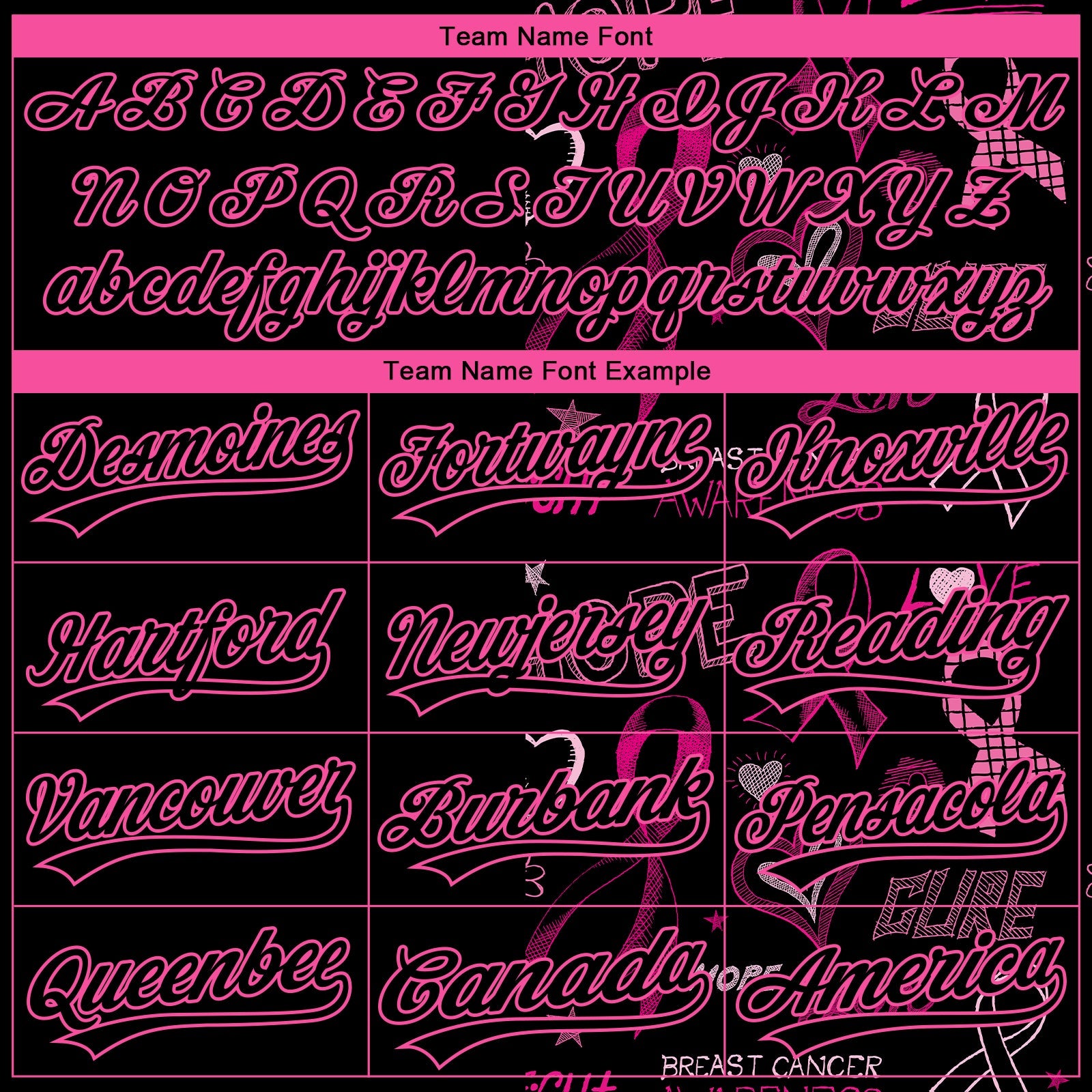Custom Stitched Black Pink 3D Pattern Design Pink Ribbon Breast Cancer Awareness Month Women Health Care Support Sports Pullover Sweatshirt Hoodie