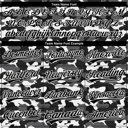 Custom Stitched Camo Black-White 3D Sports Pullover Sweatshirt Salute To Service Hoodie