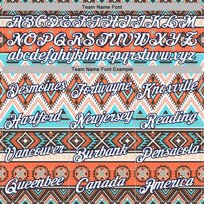 Custom Stitched White Gray Orange Blue-Navy 3D Mexico Aztec Pattern Sports Pullover Sweatshirt Hoodie