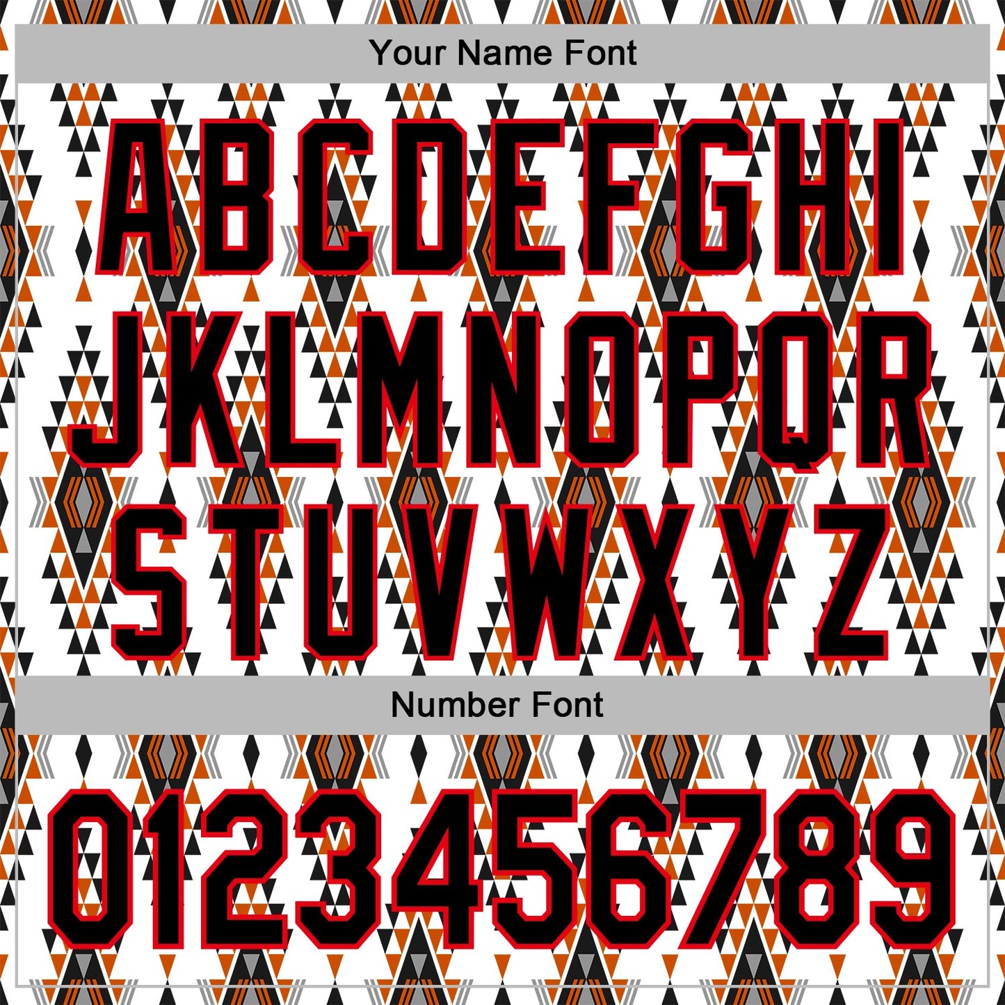 Custom Stitched White Black Orange Gray-Fire Red 3D Mexico Aztec Pattern Sports Pullover Sweatshirt Hoodie