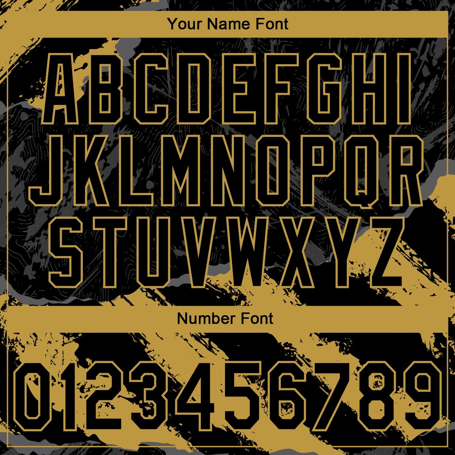 Custom Stitched Black Old Gold-Steel Gray 3D Pattern Design Splash Sports Pullover Sweatshirt Hoodie