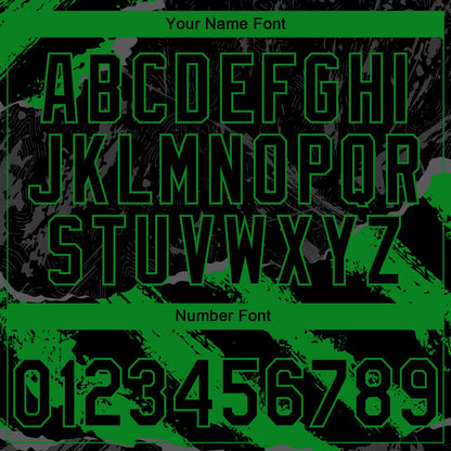 Custom Stitched Black Grass Green-Steel Gray 3D Pattern Design Splash Sports Pullover Sweatshirt Hoodie