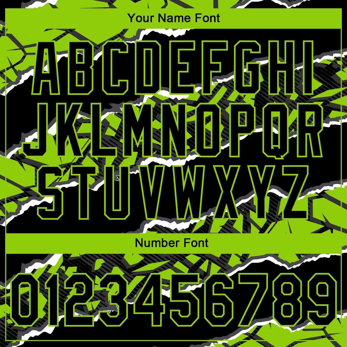 Custom Stitched Black Neon Green-White 3D Pattern Design Torn Paper Style Sports Pullover Sweatshirt Hoodie