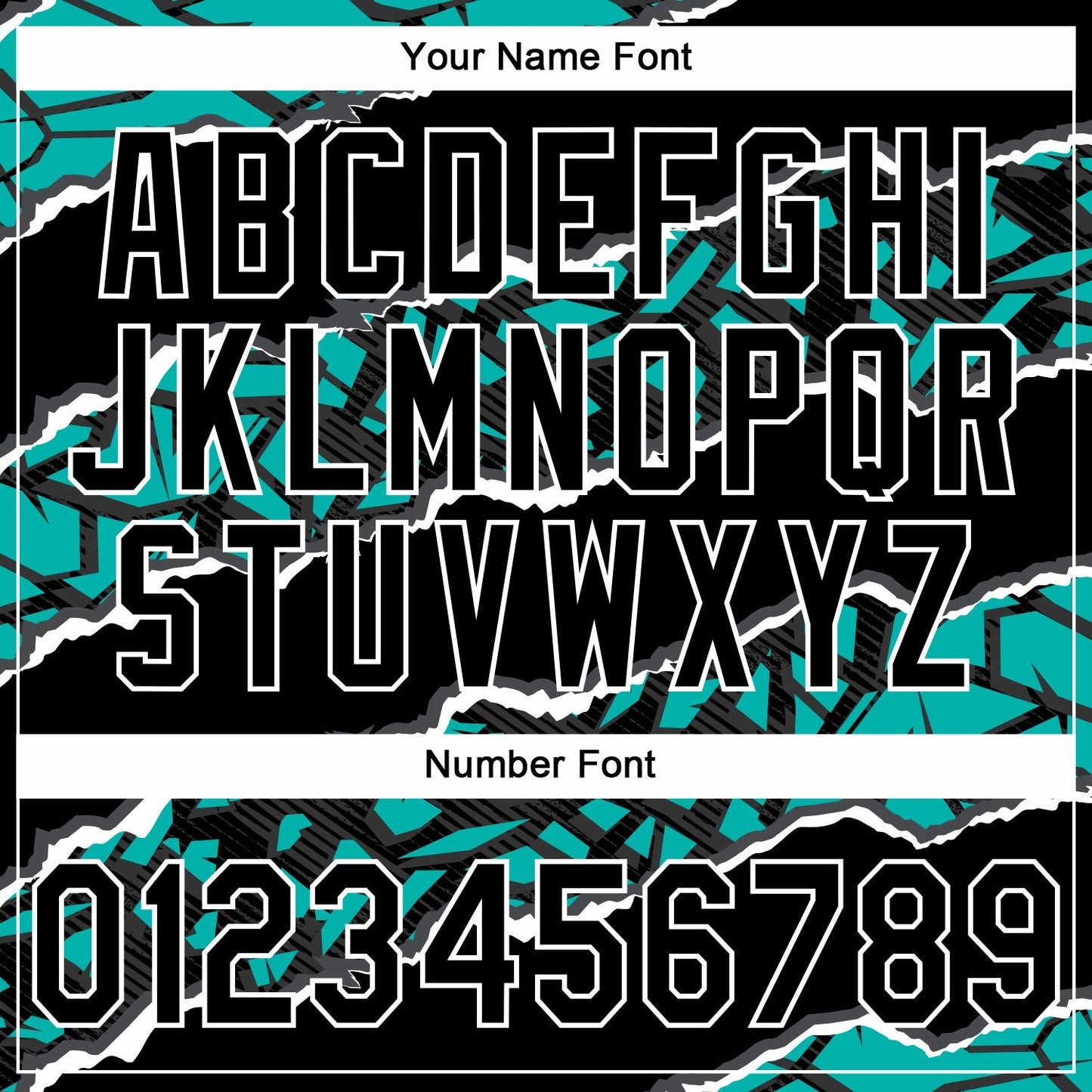 Custom Stitched Black Aqua-White 3D Pattern Design Torn Paper Style Sports Pullover Sweatshirt Hoodie