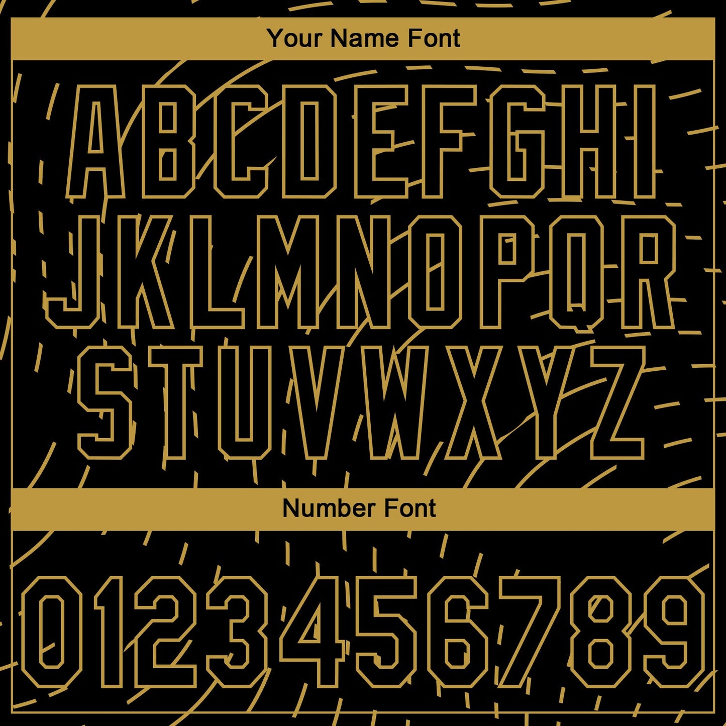 Custom Stitched Black Old Gold 3D Pattern Design Line Sportswear Pullover Sweatshirt Hoodie