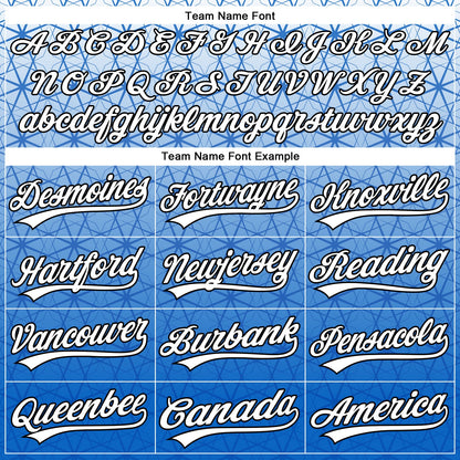 Custom Stitched Blue White-Black 3D Pattern Design Gradient Line Sportswear Pullover Sweatshirt Hoodie