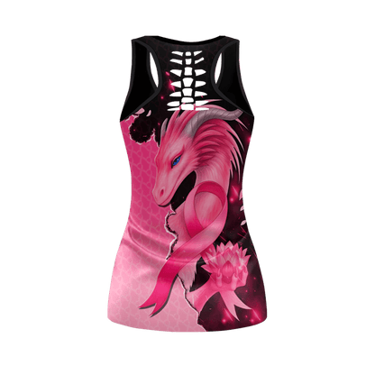 Personalized Faith Over Fear, Never Lost Hope -  Combo Legging Breast Cancer Awareness