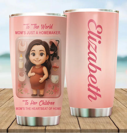 New Mom Mother’s Day Gift - Custom Chibi Photo & Name – Personalized 20oz Tumbler - Custom Choo