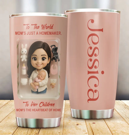 New Mom Mother’s Day Gift - Custom Chibi Photo & Name – Personalized 20oz Tumbler - Custom Choo