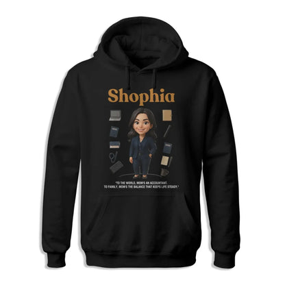 Custom Chibi Mom Shirt, Personalized Mother's Day Gift, Mom's A Accountant Mom Unique Gift for Her, Custom Name - Custom Choo