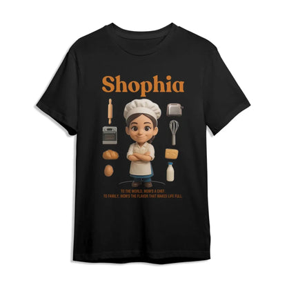 Custom Chibi Mom Shirt, Personalized Mother's Day Gift, Mom's A Baker Mom Unique Gift for Her, Custom Name - Custom Choo
