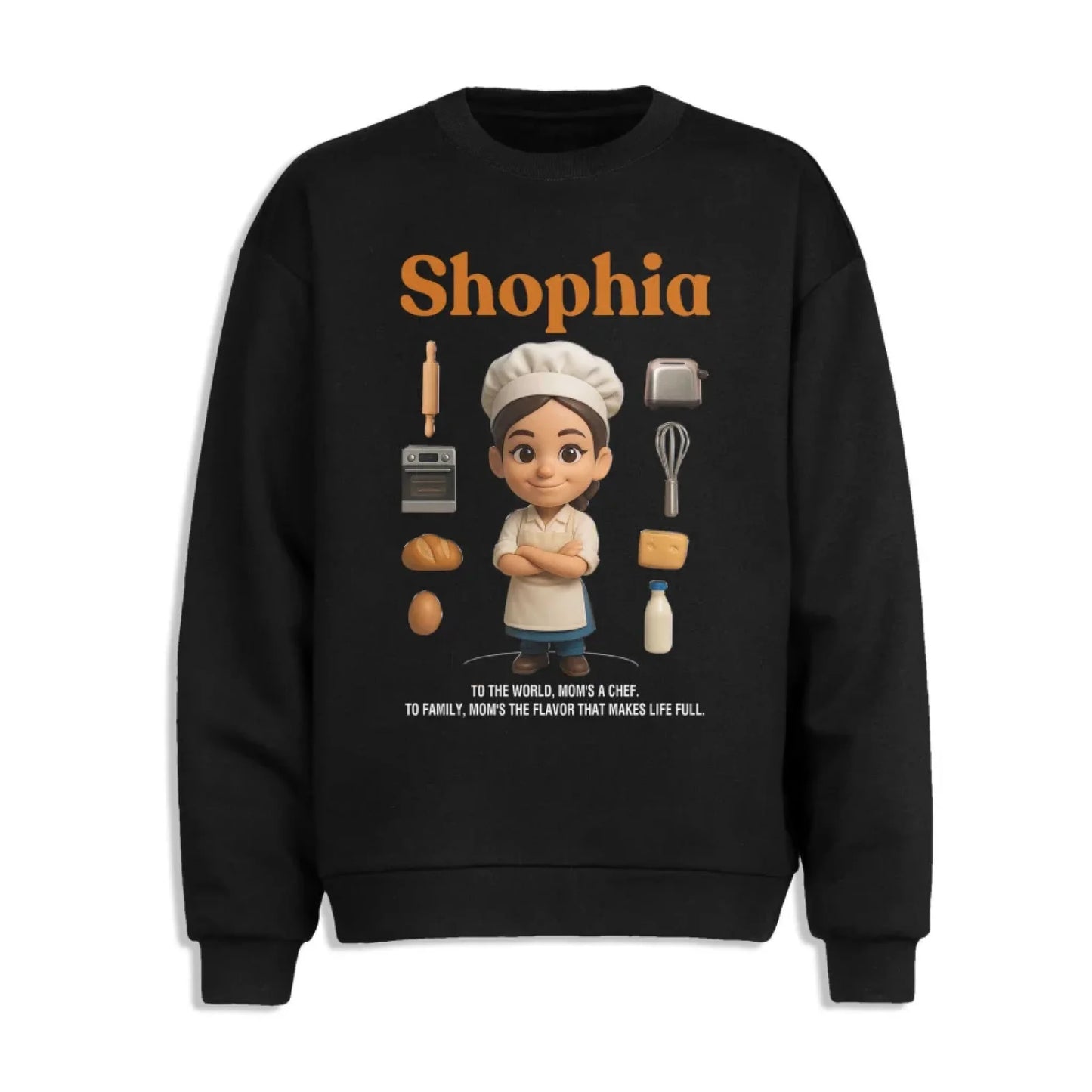 Custom Chibi Mom Shirt, Personalized Mother's Day Gift, Mom's A Baker Mom Unique Gift for Her, Custom Name - Custom Choo