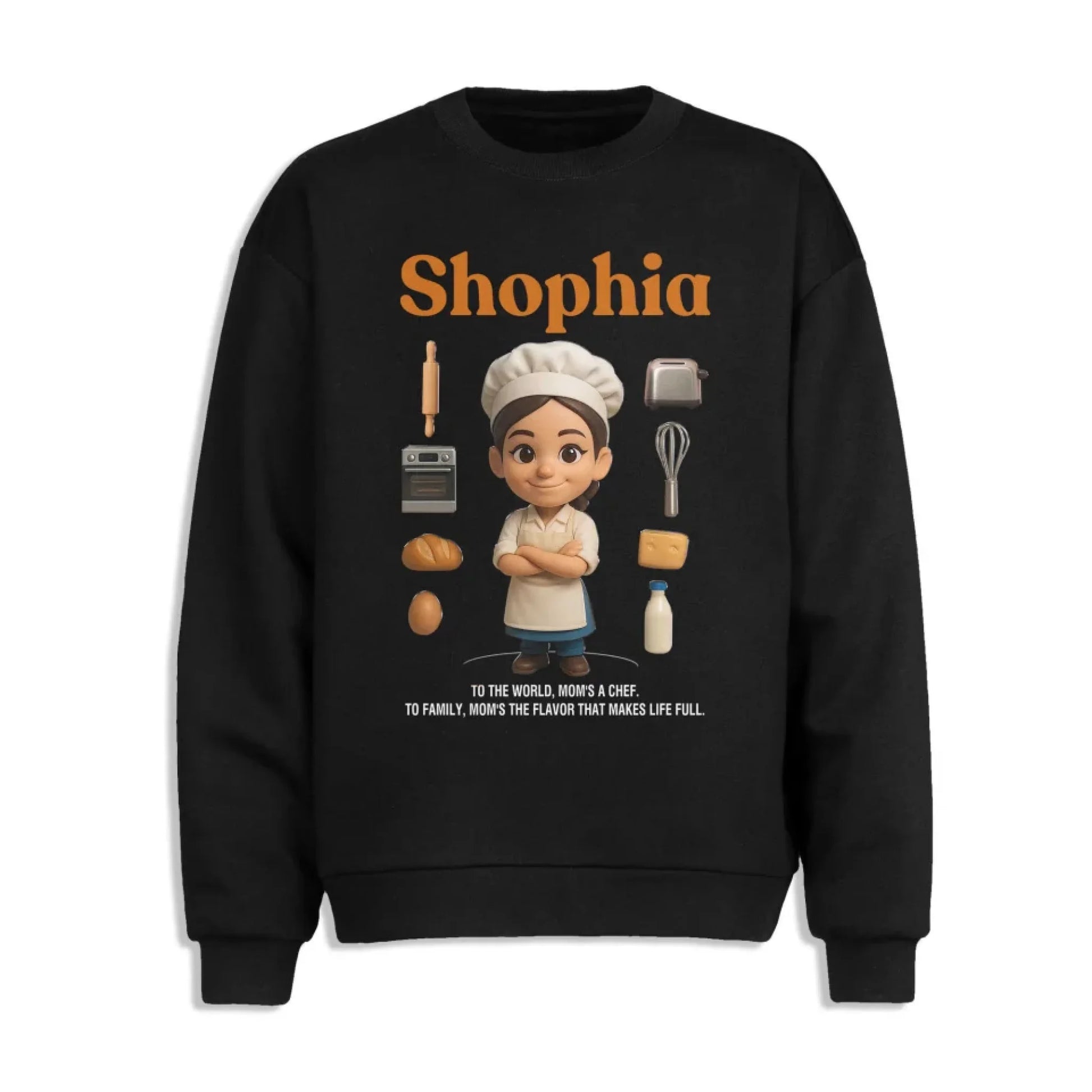 Custom Chibi Mom Shirt, Personalized Mother's Day Gift, Mom's A Baker Mom Unique Gift for Her, Custom Name - Custom Choo