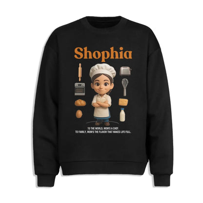 Custom Chibi Mom Shirt, Personalized Mother's Day Gift, Mom's A Baker Mom Unique Gift for Her, Custom Name - Custom Choo